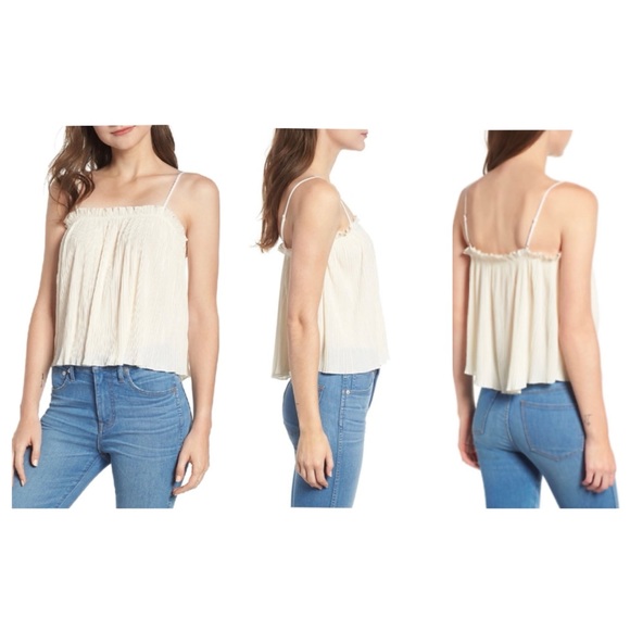 MADEWELL Nicole Pleated Ruffle Tank Top - Picture 8 of 9